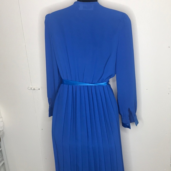 ZiZi petites Vintage blue dress - Picture 4 of 11